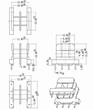 EE19变压器骨架双槽卧式4+4针