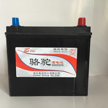 骆驼电瓶12V45AH汽车蓄电池上海参数报价