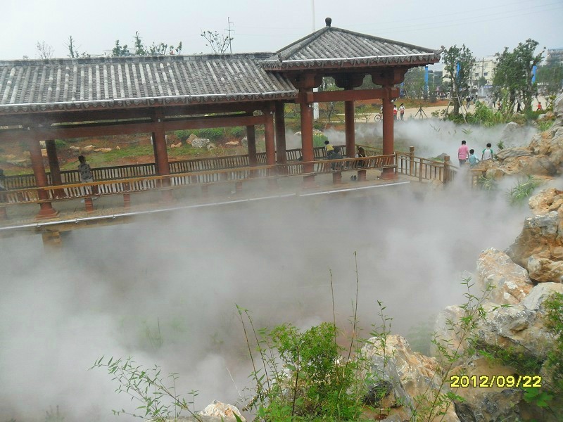 六安山水造景雾化系统宁夏园林雾森系统