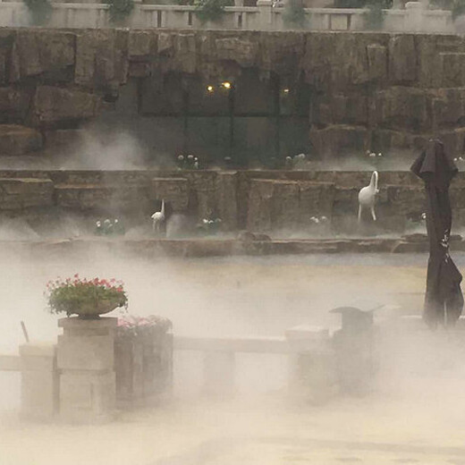 怀化户外广场喷雾造景系统作用