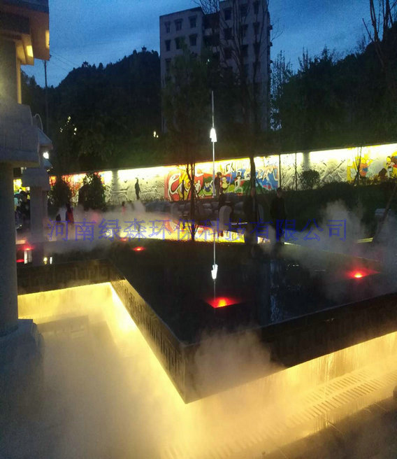 许昌户外广场喷雾造景上门安装