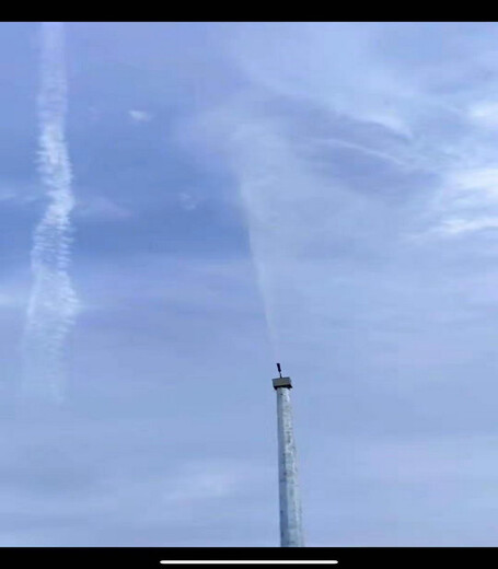 南阳矿场高空降尘雾桩施工