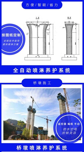 邢台桥墩喷淋加湿系统施工