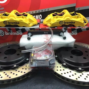 雷克萨斯IS改装刹车brembogt大六活塞带仿伪黑卡套装