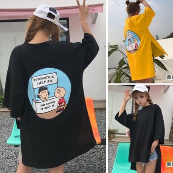 韓版長款服裝批發(fā)女式T恤純棉短袖T恤批發(fā)時(shí)尚潮流服裝批發(fā)