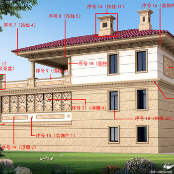 广东江门卓尔辉帆GRC构件、砂岩、装饰窗线生产厂家