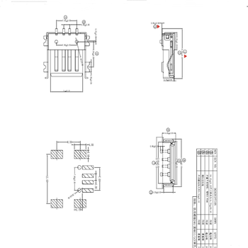 超薄全贴半包A母USB2.04P指尖陀螺母座H4.6mm