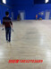 杭州体育馆安装运动木地板施工中