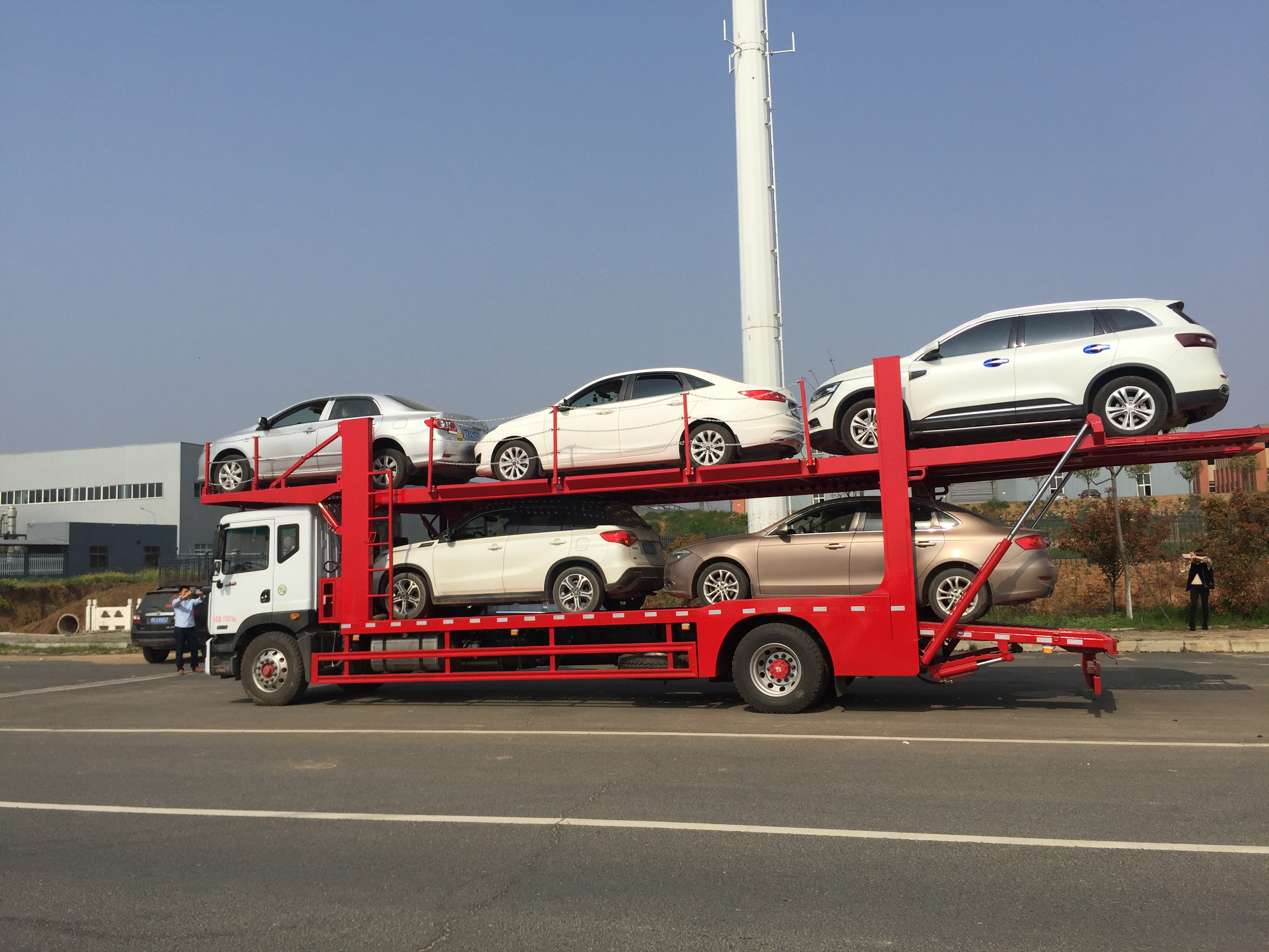 平板道路清障车_清障运输车