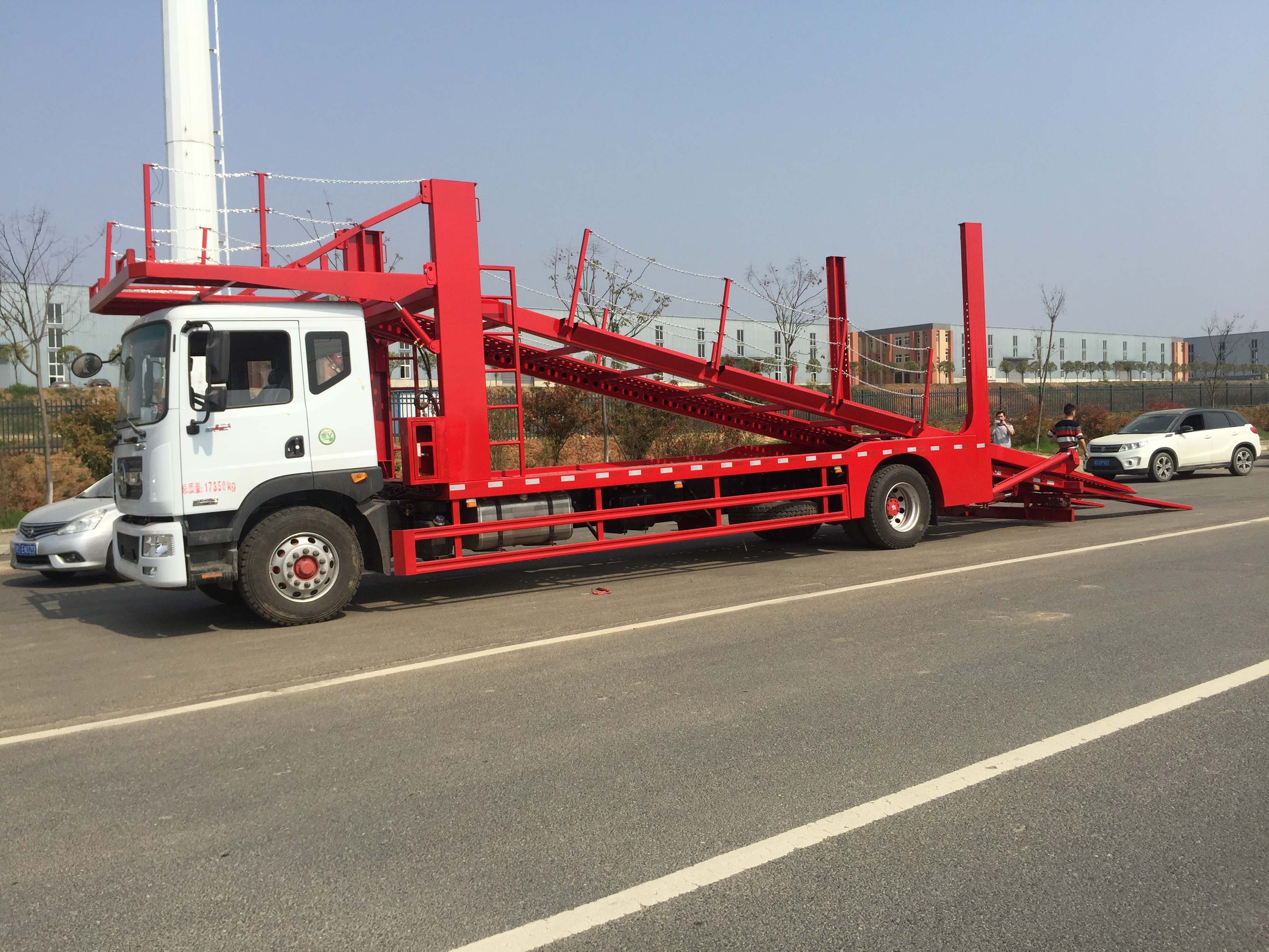 平板道路清障车_清障运输车