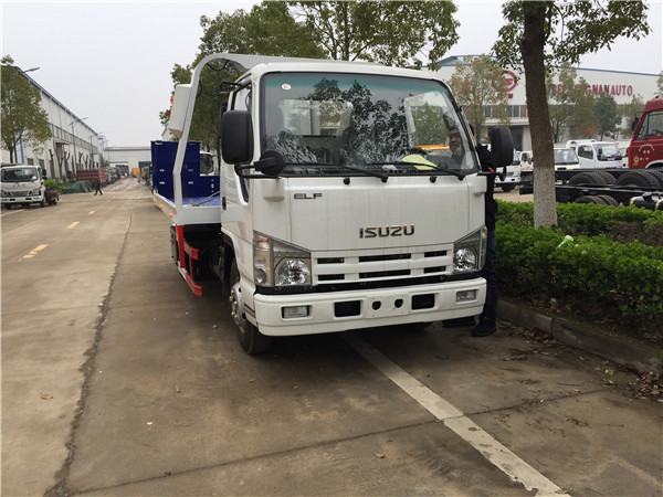 国五一拖二平板清障车-道路救援车生产厂家电话-清障车服务