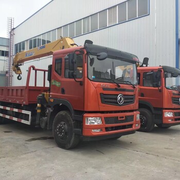 廣州東風(fēng)后八輪徐工12噸隨車吊平板運(yùn)輸車國五