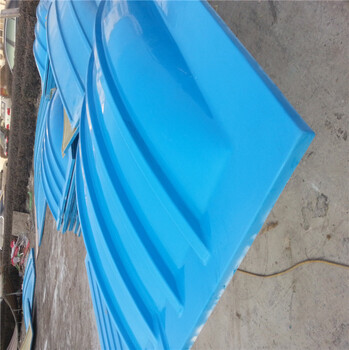 复合材料污水池加盖板-弧形玻璃钢盖板尺寸定制