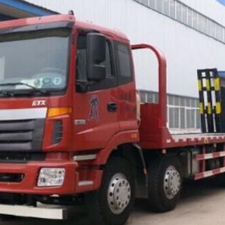 福田欧曼挖机平板拖车/大型挖机平板运输车全国可分期安全可靠图片2