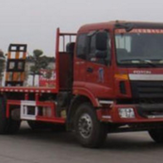 福田欧曼挖机平板拖车/大型挖机平板运输车全国可分期安全可靠图片4