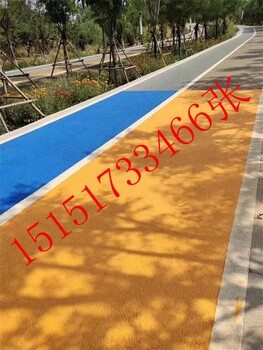瀝青上做聚合物彩色微罩面水性聚合物聚合物彩色路面