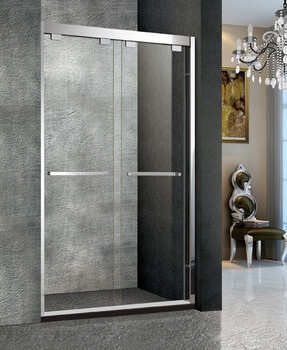 不锈钢卫生间玻璃隔断淋浴门简易淋浴房