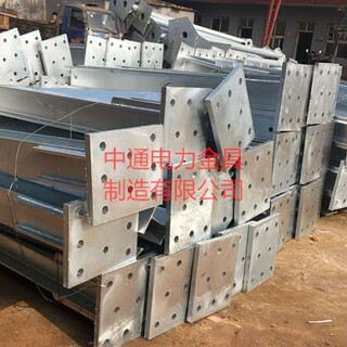 杭州厂家焊接管,声屏障立柱预埋T钢，定位法兰盘图片2