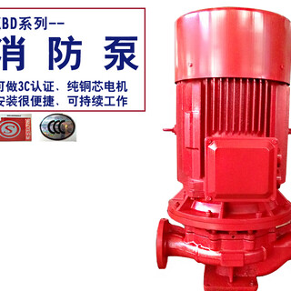 天津消火栓泵CCCF消防喷淋泵XBD8.1/10G-L室内外单级水泵功率22KW图片1