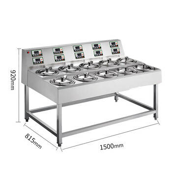 哲达商用智能煲仔饭机10头数码煲仔饭机设备厂家