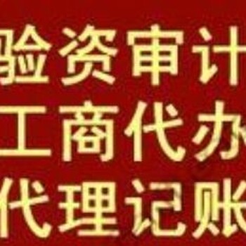 广州市代理公司记账报税，代理记账公司设备资产评估审计