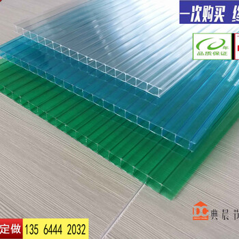 潜江阳光板每平米价格，透明PC耐力板规格尺寸，阳光板安装配件典晨品牌
