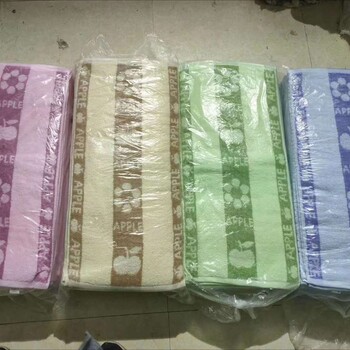 庫存純棉毛巾批發(fā)100克提花毛巾尾貨商場地?cái)偞黉N毛巾