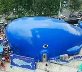 巨型蓝鲸鱼岛暖场道具服务儿童休闲鲸鱼岛乐园庆典服务
