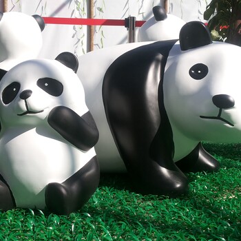 国宝熊猫展览服务.熊猫玻璃钢展租赁.熊猫卡通展租赁