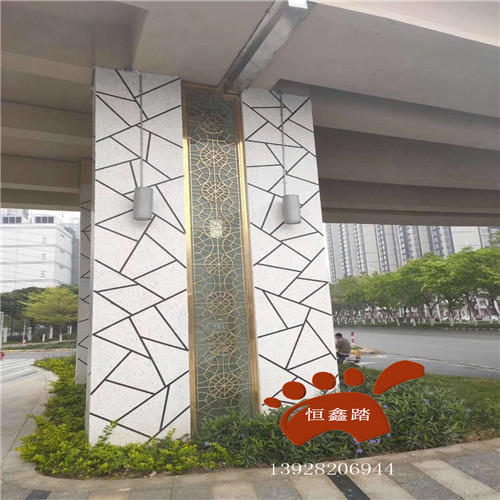 公园长廊桥墩装饰屏风佛山厂家花格屏风定做