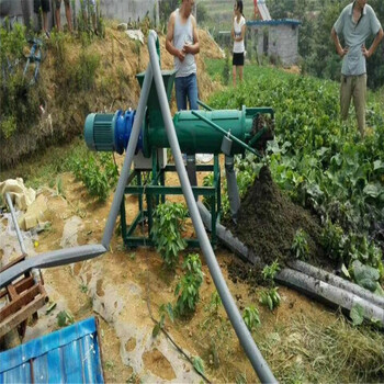 阜新水冲粪水泡粪脱水机固液干湿分离机斜筛式固液分离机