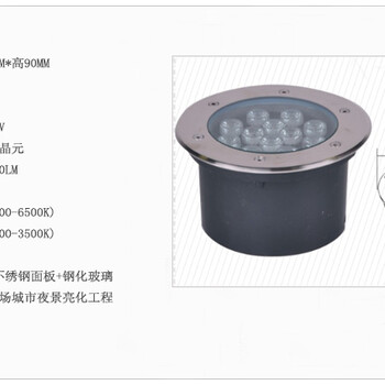 12WDMX512外控全彩地埋灯