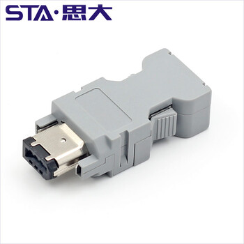 Molex6芯3M6P焊线母头3M连接器1394连接器