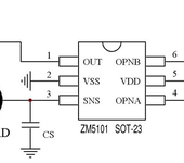 触摸IC芯片单键触摸感应芯片单通道1路触摸芯片原装进口ZM5101