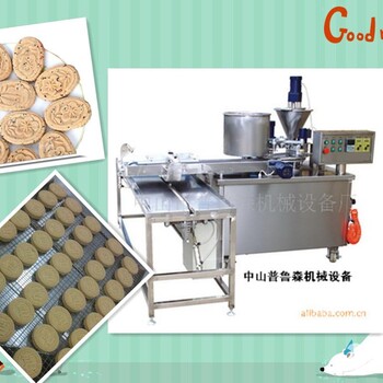 中山炒米饼机多少钱一台，全自动杏仁饼机供应厂家