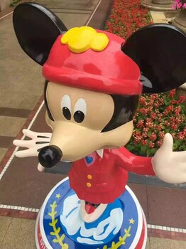 動畫片人物玻璃鋼模型展覽道具出租出售