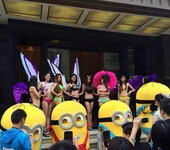 動漫人物模型出租小黃人史努比玻璃鋼道具出售