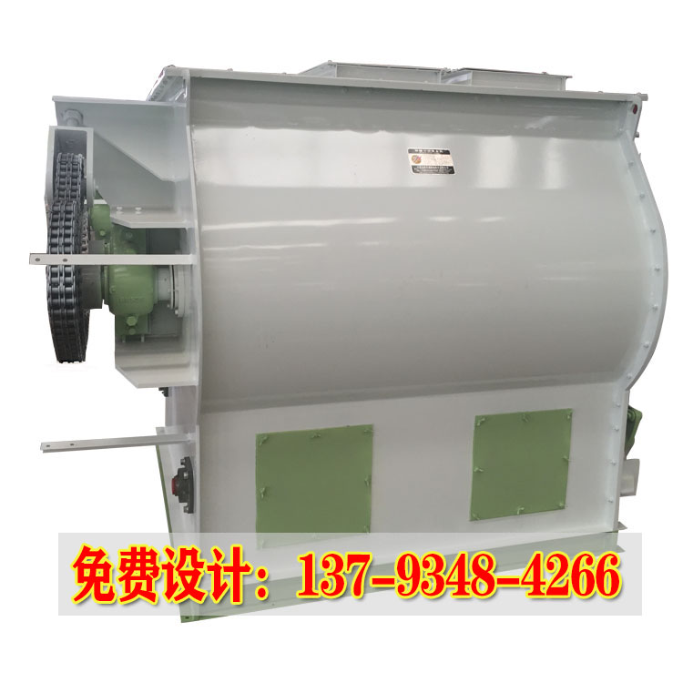 臥式槳葉飼料混合機(jī)雙槳葉式速率高效率好