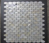 17x30椭圆形白色贝壳马赛克OvalWhiteShellMosaic