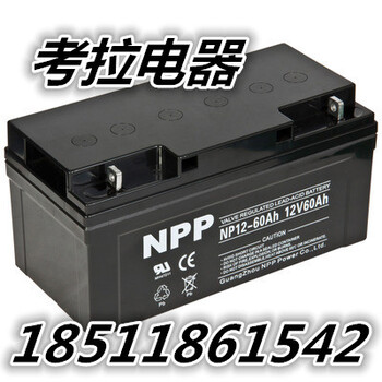 NPP耐普蓄电池NP12-60Ah12V60AH阀控密封式铅酸免维护UPS直流屏