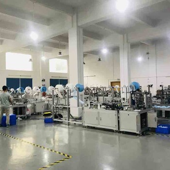 秦泰盛全自動一拖一平面口罩機全自動一次性口罩機器