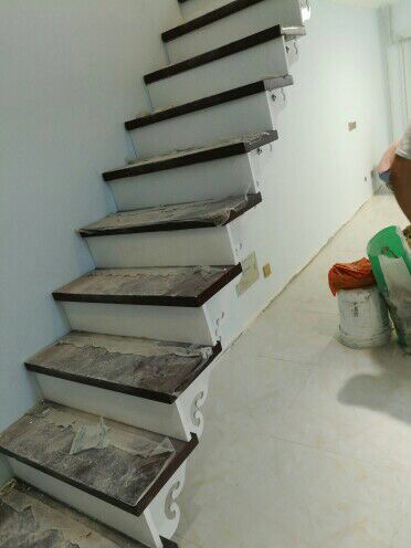 复试楼梯复试阁楼安装钢木楼梯