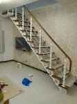 双直梁旋转实木复式室内家用钢木楼梯跃层loft玻璃楼梯等定制