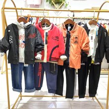 一线品牌卡丁童装19年秋款系列中大童休闲时尚品牌折扣童装走份批发图片