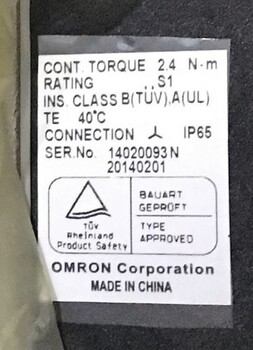 原装欧姆龙伺服马达R88M-G40030S-S2电机供应