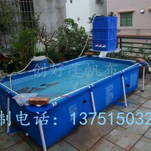 定做养殖帆布水池猪场卷帘大排档透明围布机器设备防尘罩图片