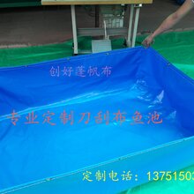 任意尺寸定做刀刮布帆布水池泳池养殖帆布鱼池锦鲤池种大型植蓄水池图片