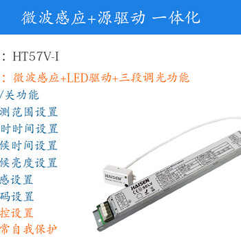 HT57V-I(60W)微波感应+驱动二合一微波感应器