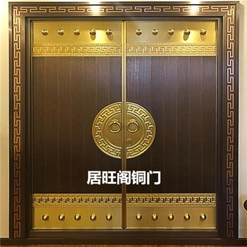 中国铜门制作-江西九江真铜打造-居旺阁铜门铜窗铜工艺
