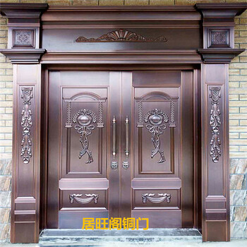 金典大气中式铜门-私人定制的纯真铜门-的铜工艺-质量服务保障